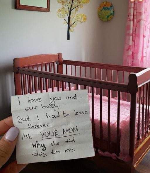 Husband missed the birth of our first baby – When I got home after being discharged, I found only a disturbing note in the crib and an empty house