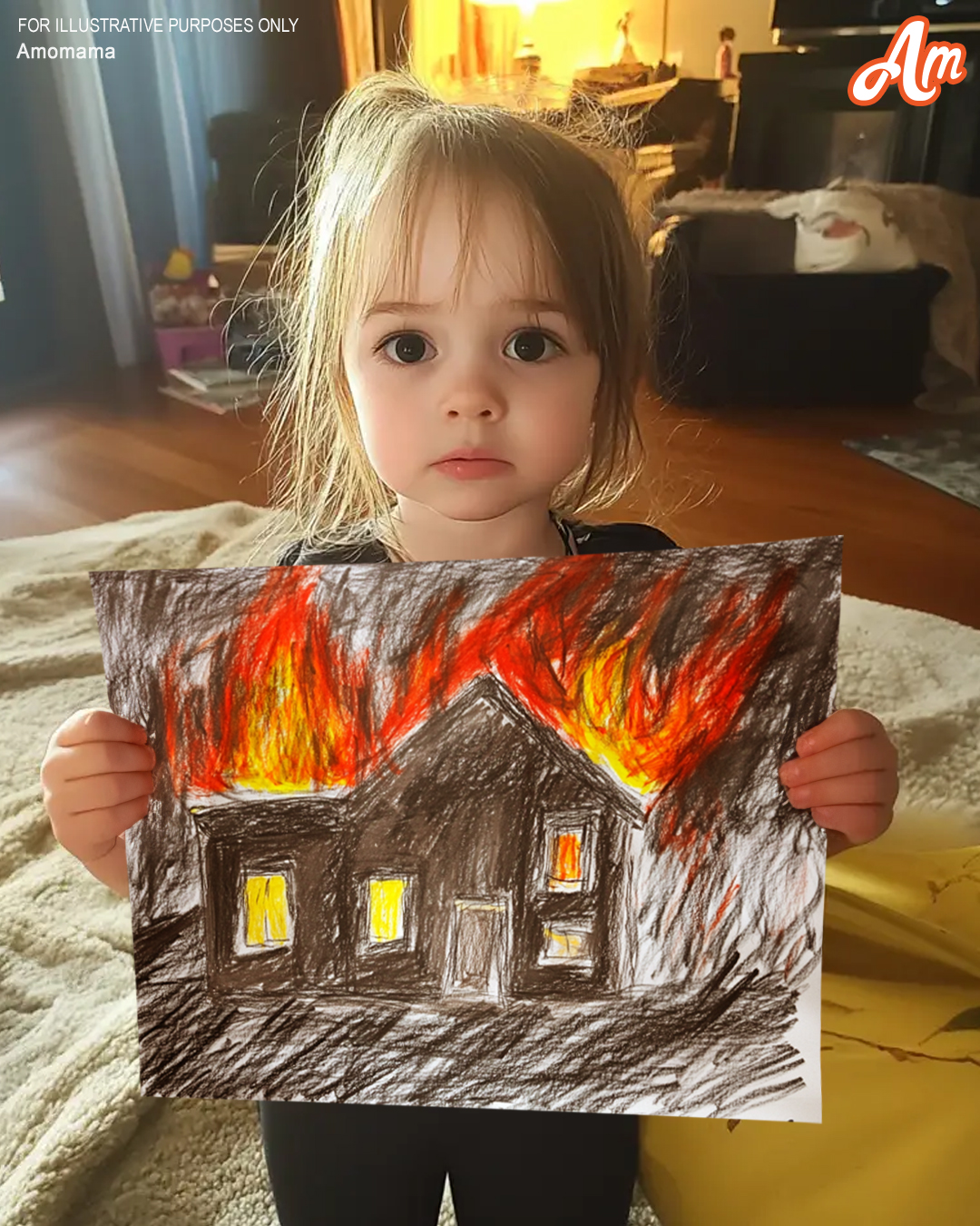 My 4-Year-Old Daughter Started Drawing Dark Pictures after Accidentally Discovering Her Dad’s Secret