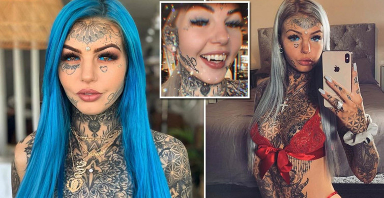 «Like an angel before tattoos!» This is what a 25-year-old girl looked like before 600 tattoos