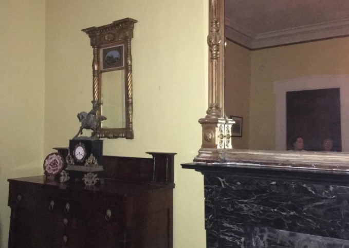 Ghost in mirror | Old Sorrel-Weed House Museum Tour