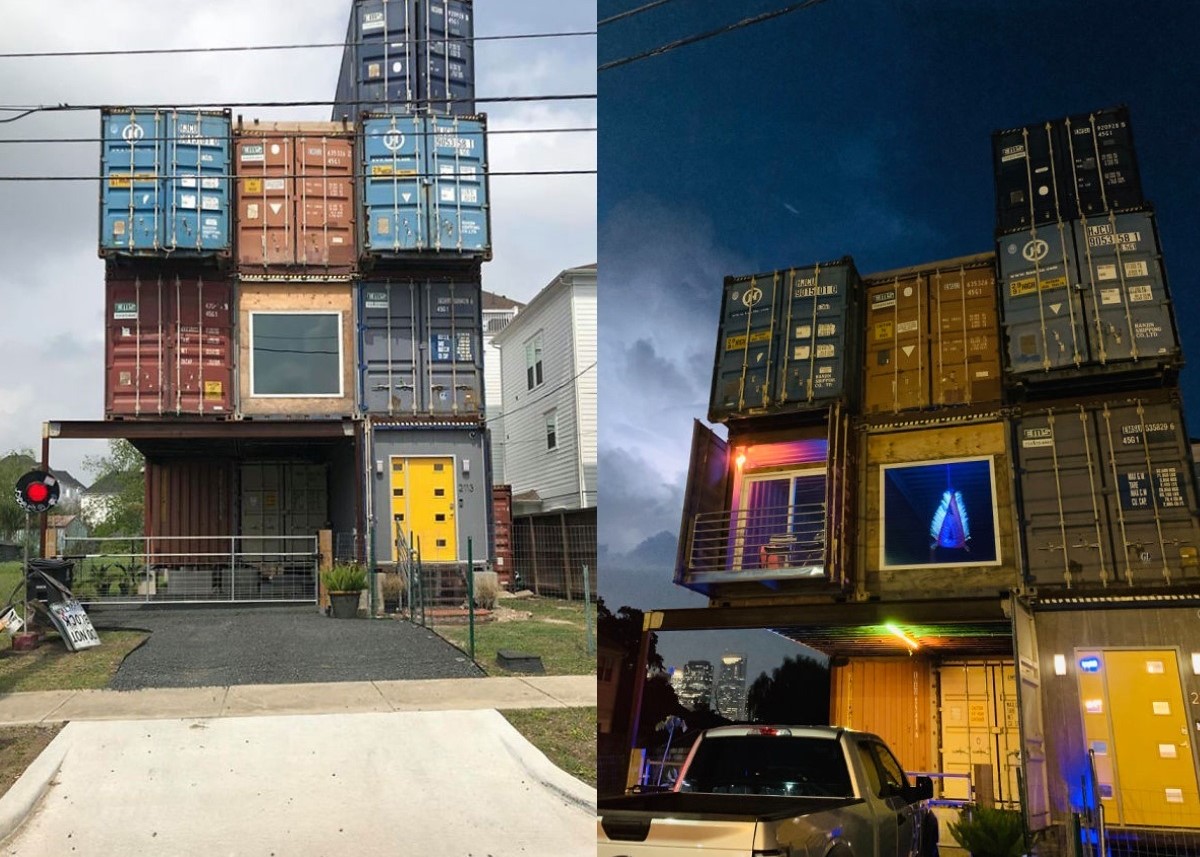 Man Uses 11 Shipping Containers To Build His 2,500 Square Foot Dream House, And The Inside Looks Amazing