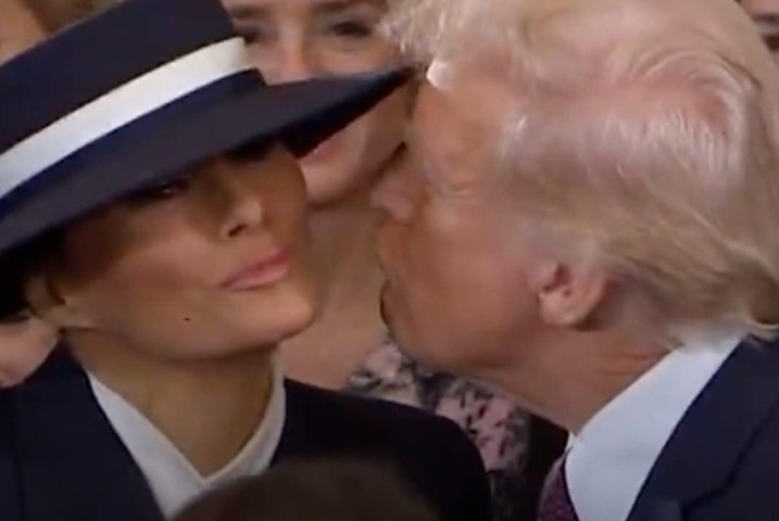 Body language expert reveals what happened when Melania ‘turned her face’ as Donald Trump missed a kiss during the inauguration