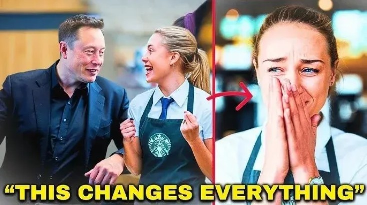 Elon Musk Overhears a Starbucks Cashier Struggling to Buy a Gift for Her Daughter—What He Does Next Will Melt Your Heart!